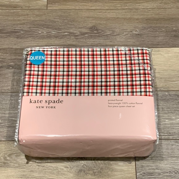 kate spade Bedding Rl Kate Spade Queen Size Flannel Sheet Set